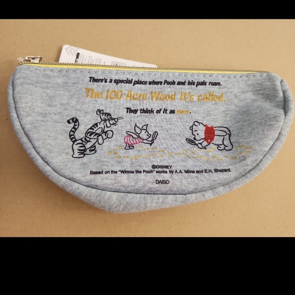 Winnie the Pooh Pouch From Daiso Nwt
